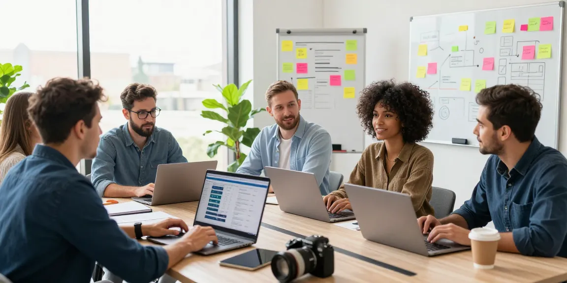 SEO Agency Johannesburg team collaborating on digital marketing strategies in modern office setting