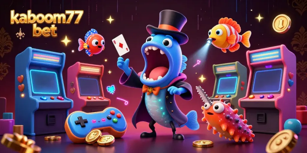 Experience the thrill of kaboom77 bet with vibrant 3D gaming elements and enchanting sea creatures.