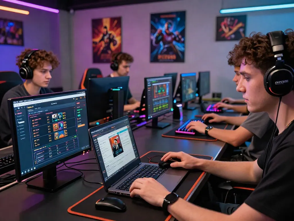 Engaged players enjoying online gaming on the RED88 platform