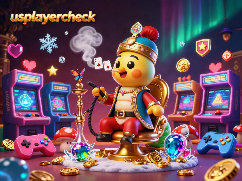 Engage with exciting no deposit bonuses at usplayercheck, featuring vibrant casino-themed characters and elements.