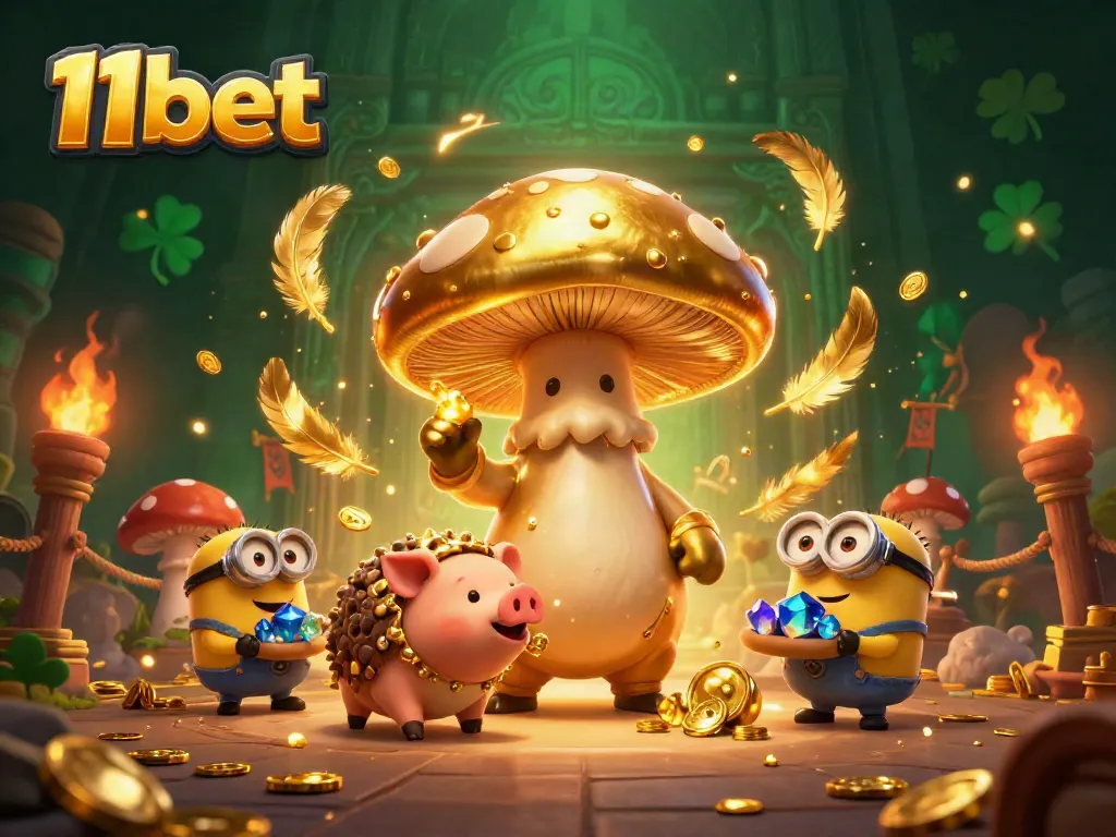 Experience the enchanting magic of the 11bet world where a wizard transforms everything to gold amidst casino excitement.