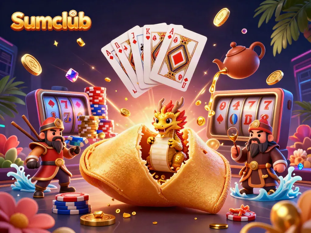 Engage with thrilling gameplay at Sumclub featuring animated casino elements and a dynamic scene.