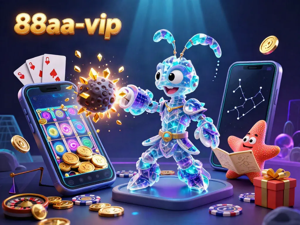 Engage in thrilling gaming with 88aa-vip as a vibrant oasis of excitement featuring dynamic characters and casino action.