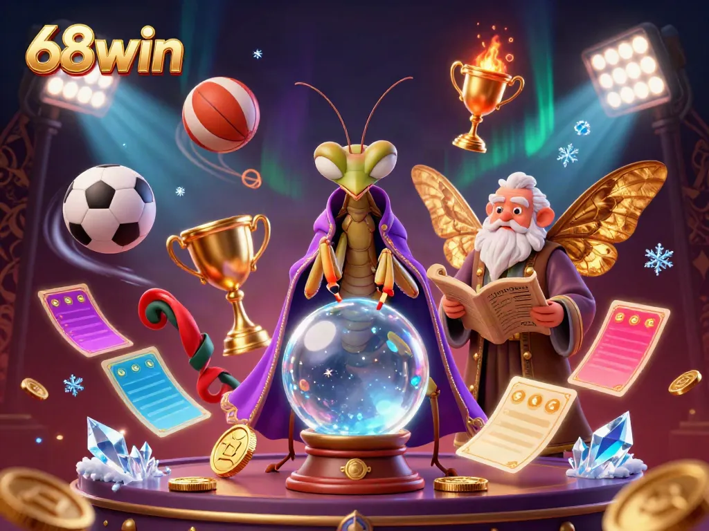 Experience thrilling gameplay at 68win with a colorful casino scene featuring vibrant game elements and engaging characters.