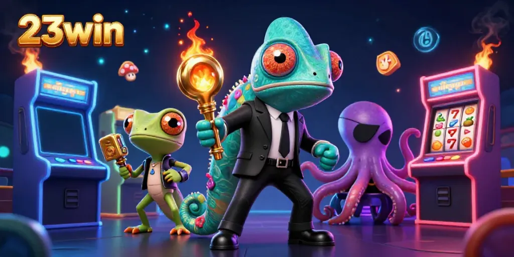 Experience thrilling gameplay at 23win with vibrant slot machines and engaging characters.