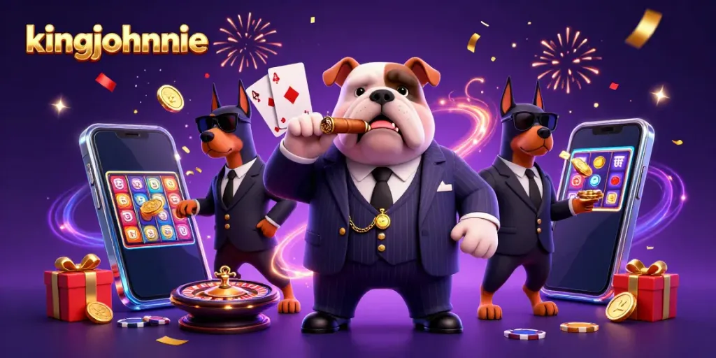 Experience thrilling slots with kingjohnnie's vibrant casino atmosphere full of excitement.