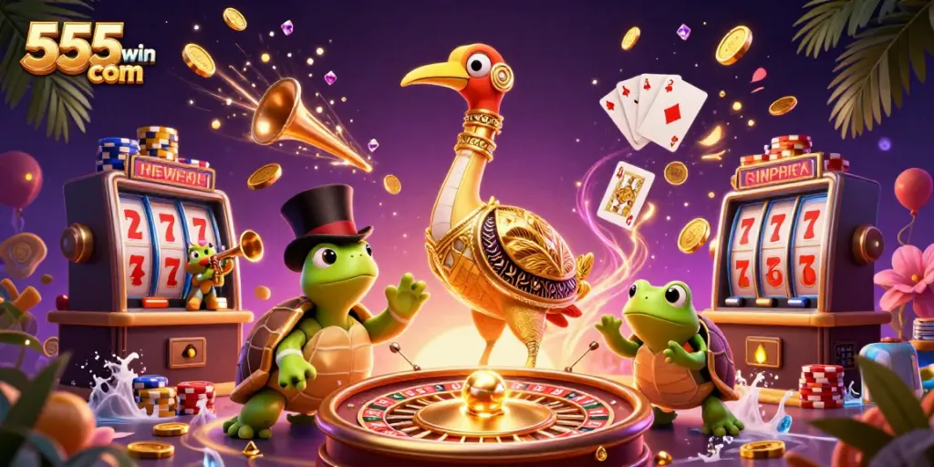 Experience thrilling gameplay at 555win com with vibrant casino elements and dynamic characters.