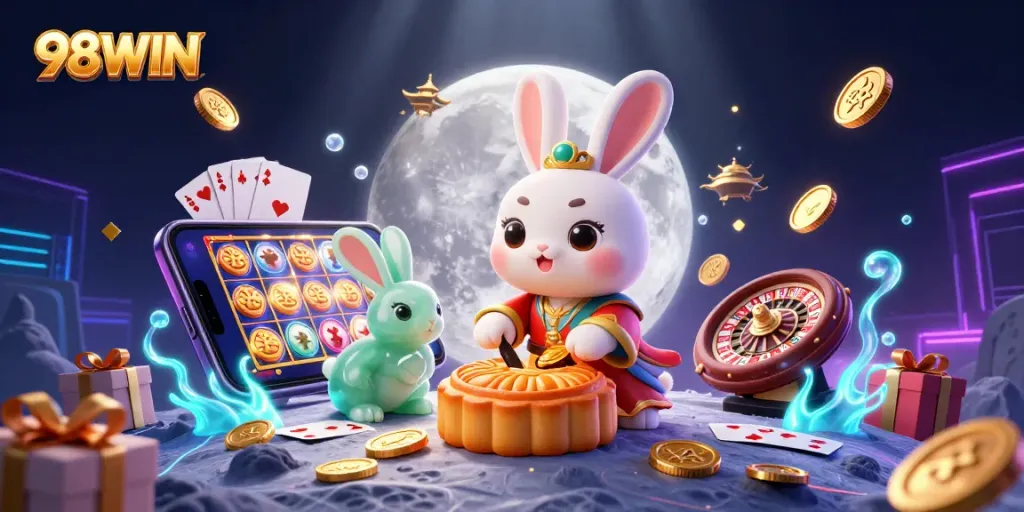 Engage in exciting gaming adventures with 98WIN's vibrant casino atmosphere and thrilling elements.