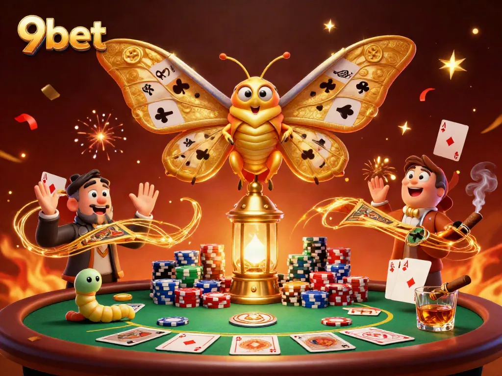 Win big at 9bet with a vibrant casino scene showcasing exciting gaming elements.