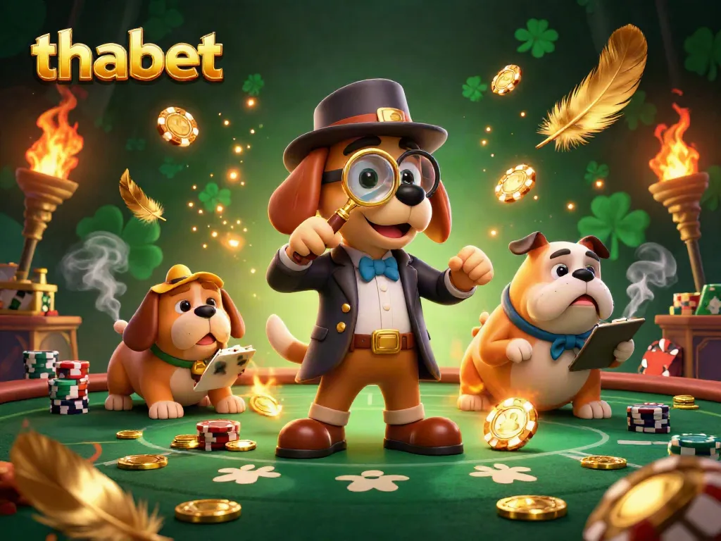 Engage in thrilling casino betting with thabet’s golden poker chip exploration by a detective duo.