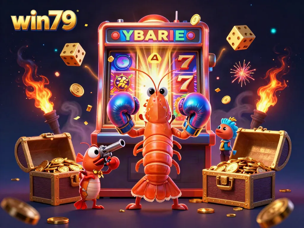 Experience the excitement of win79 with vibrant characters and dynamic casino elements in a captivating scene.