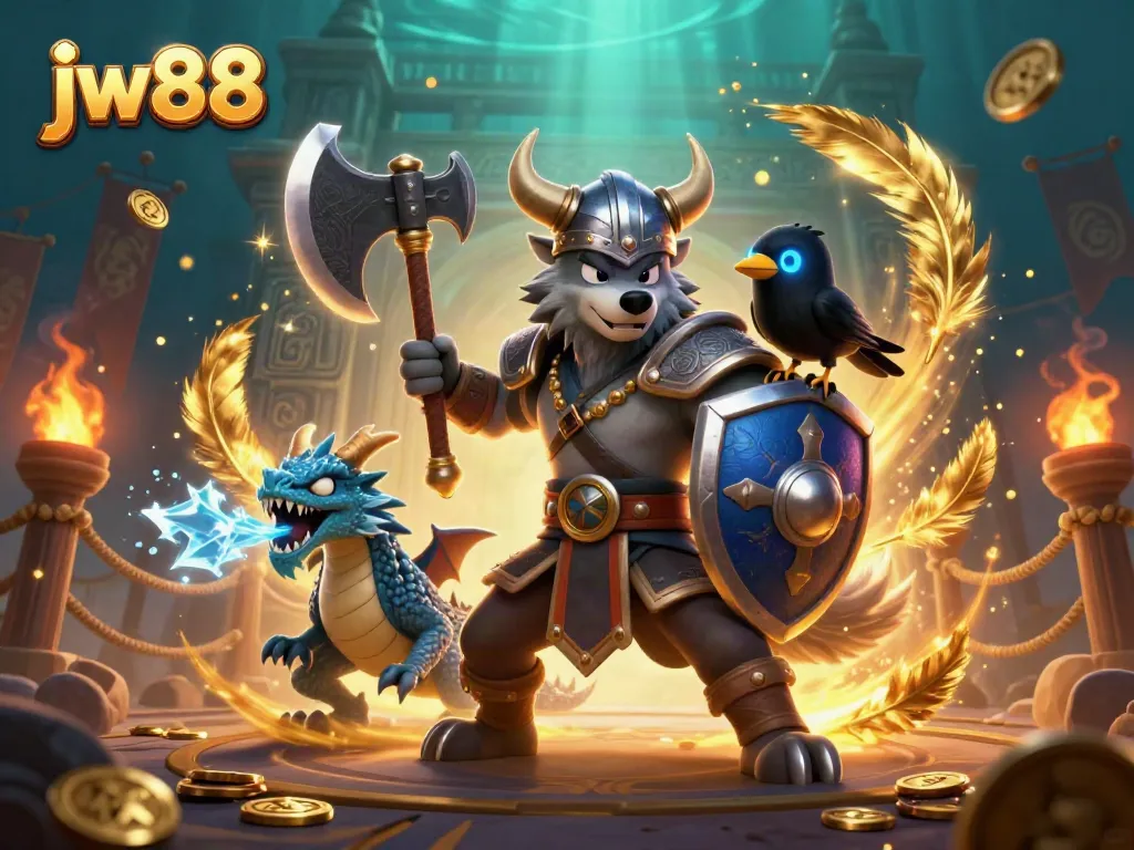 Engage in thrilling gameplay at jw88 with vibrant 3D characters and casino elements in dramatic action.