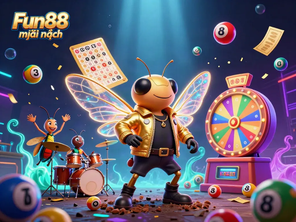 Engage in the vibrant world of Fun88 mới nhất with colorful game elements and lively characters.